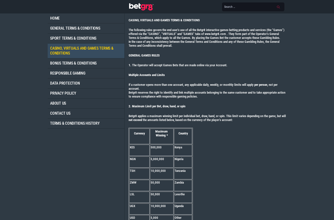 Betgr8 evidence capture 2