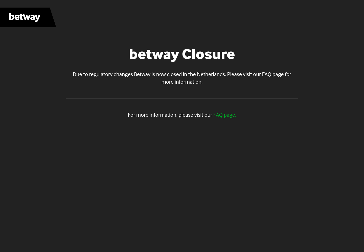 Captured operator material associated with betway.co.zm